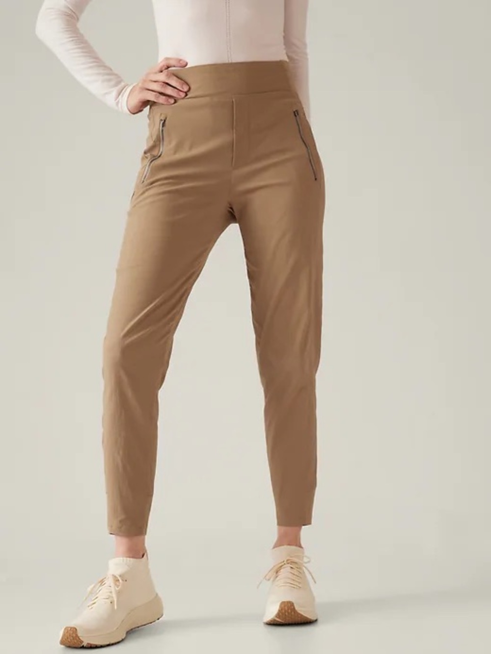 Athleta Trekkie North High Rise Jogger 4P Big Sur Brown Hiking Pants